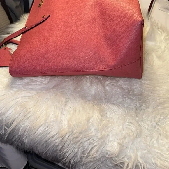 Disney X Coach Central Tote Zip Mickey & Minnie Mouse Pink Leather EUC - Picture 6 of 11